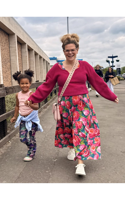 Lowenna Adams and family wearing barefoot shoes