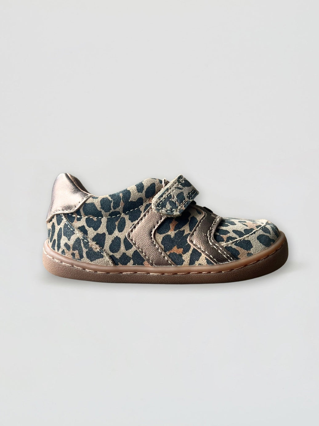 Jett infant barefoot shoe Natural Animal by ZIG+STAR, side profile