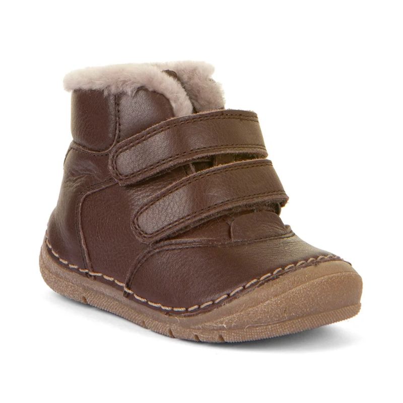 Froddo Barefoot Kids Winter Boots Paix Up Dark Brown