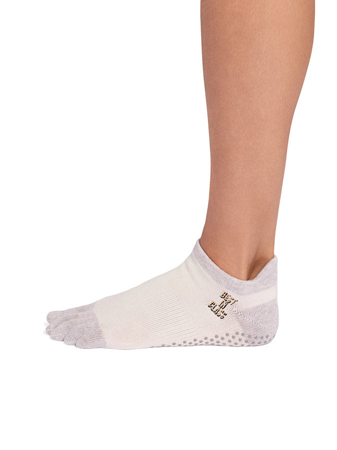 ToeSox low rise full toe yoga grip socks - additional view 1
