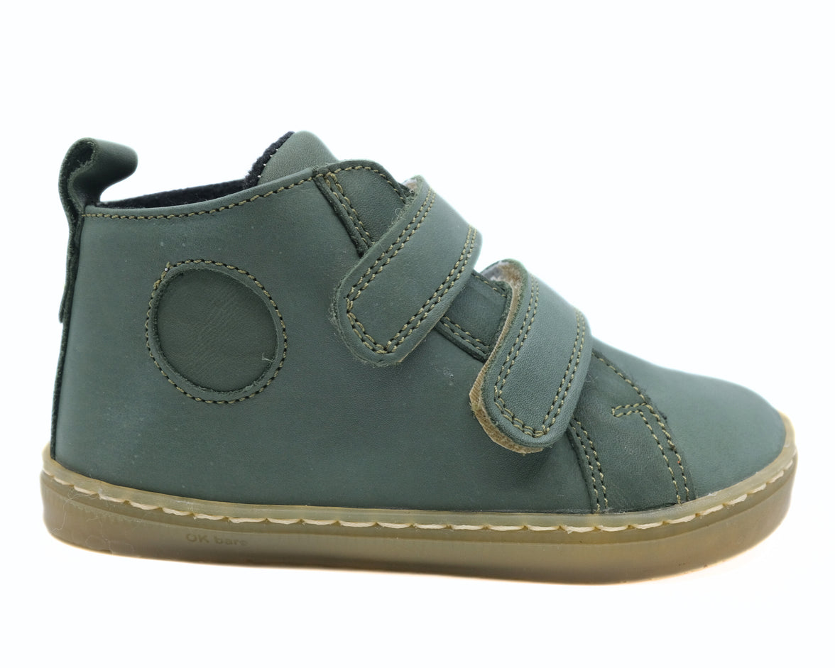 OK Bare Lime Olive Winter Barefoot Boots