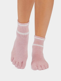 ToeSox Melody full toe yoga socks - rear view