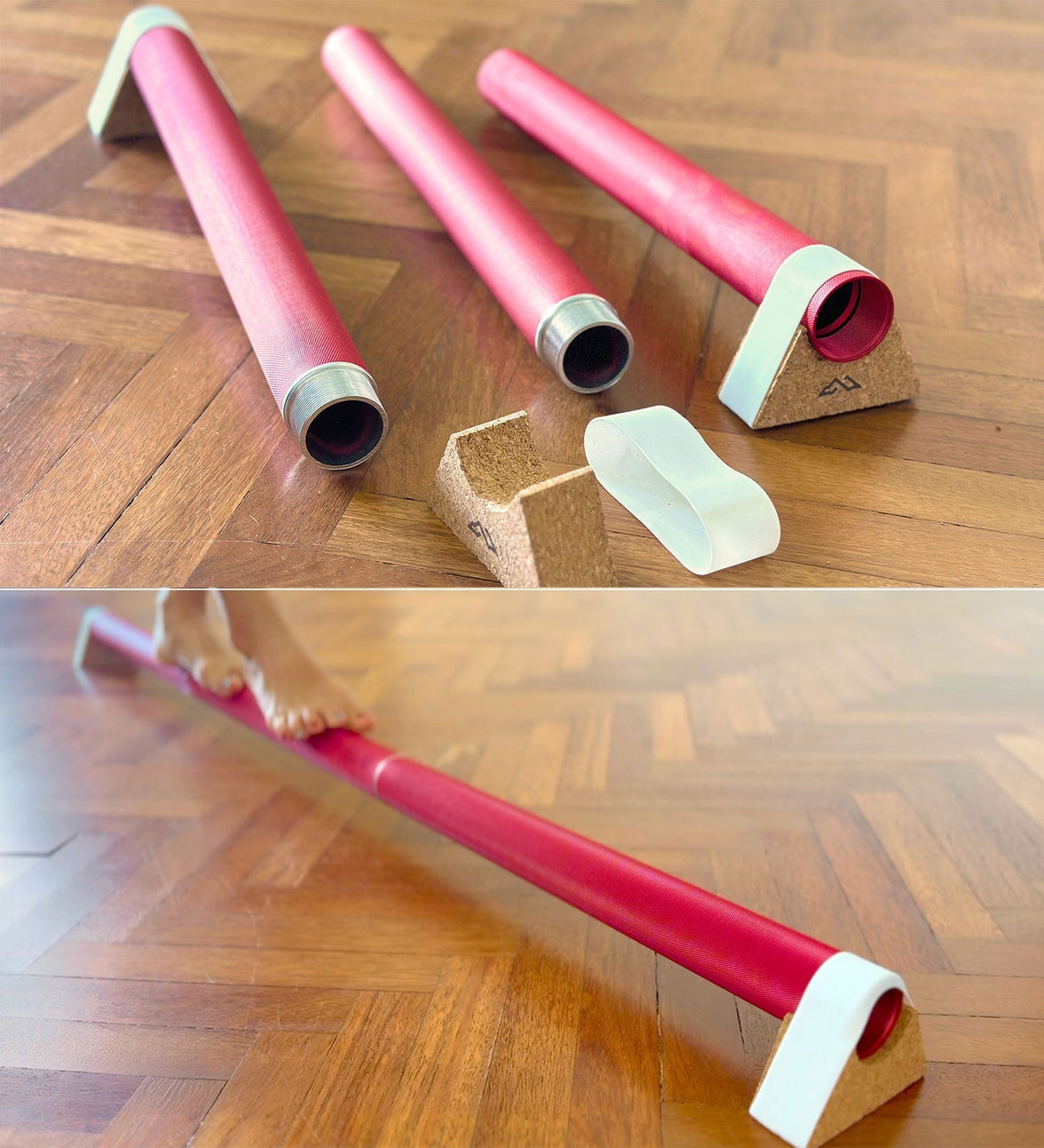NeuroBeam™ | Adaptive Textured Foot-Stimulating Barefoot Balance Bar