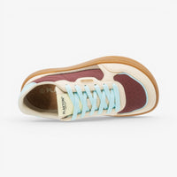 Amai Womens Barefoot Trainers - Wrinkled Burgundy/Blue