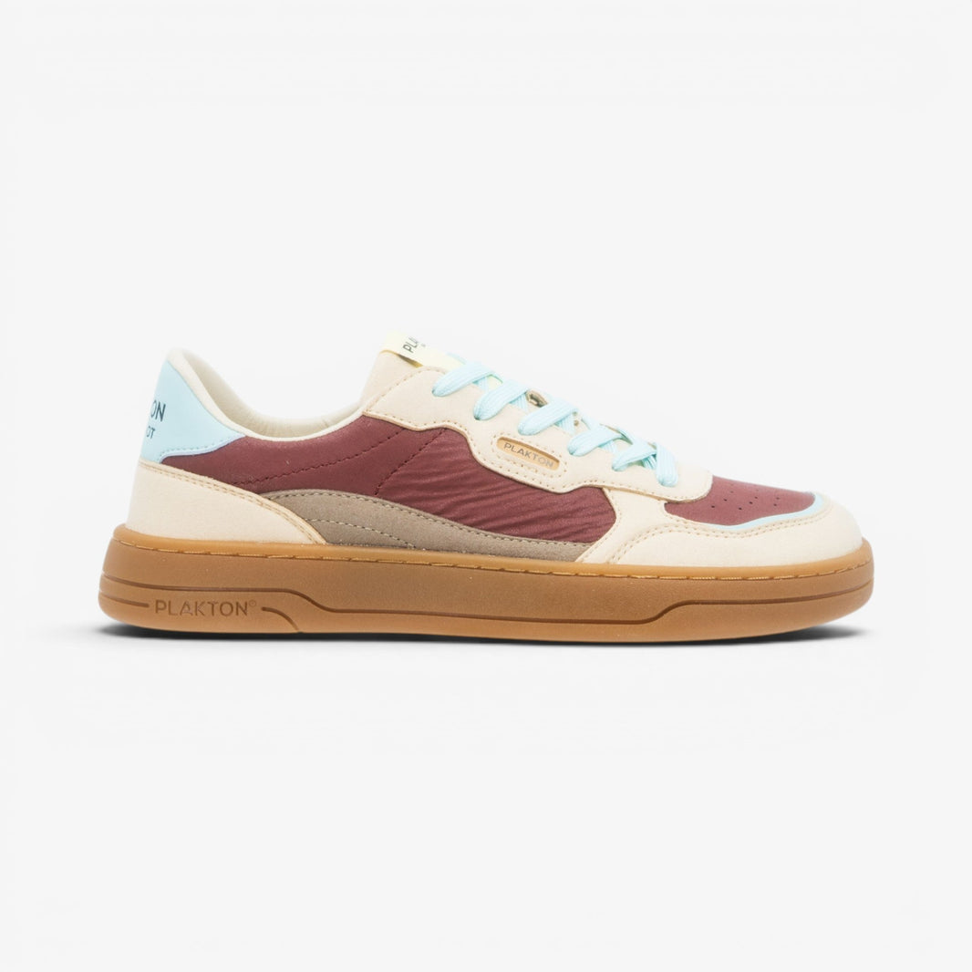 Amai Womens Barefoot Trainers - Wrinkled Burgundy/Blue