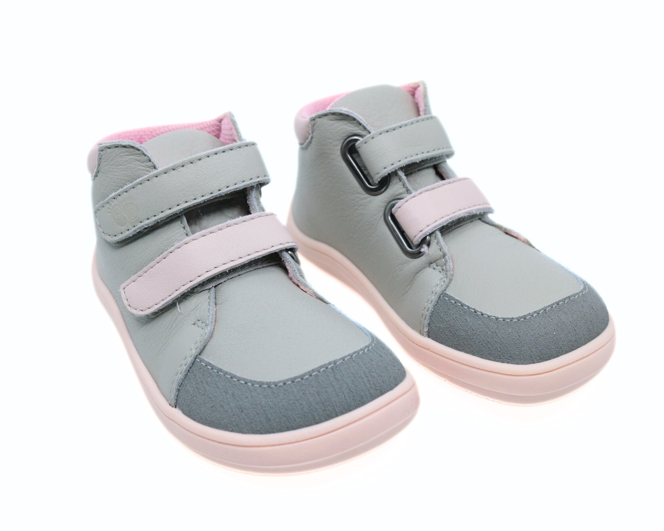 Baby Bare Shoes Febo FALL Grey/Pink