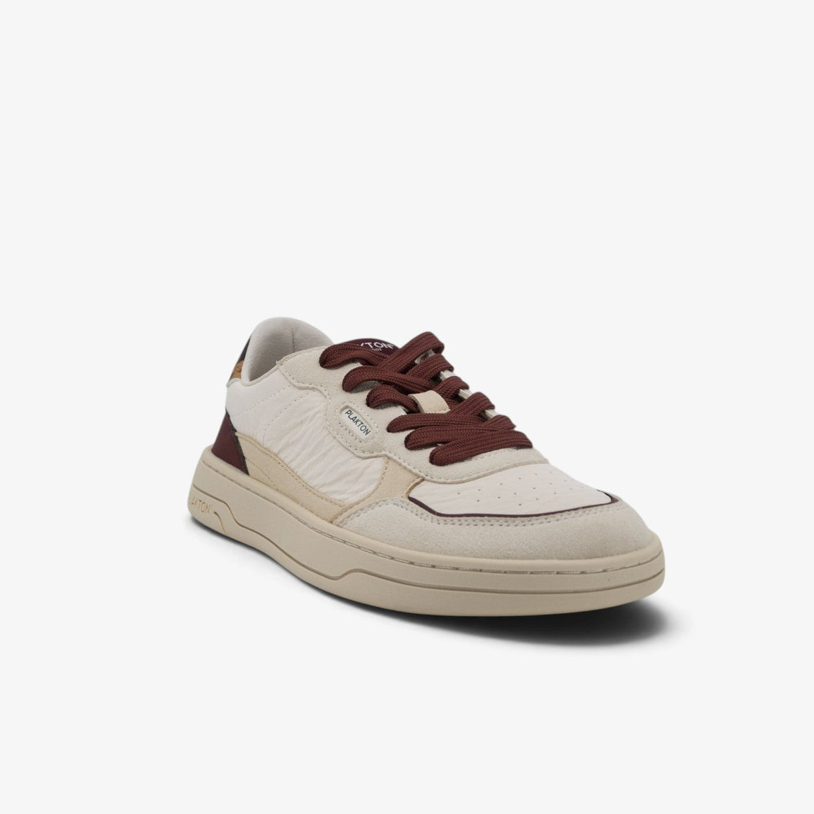 Amai Womens Barefoot Trainers Wrinkled Beige Print - on-foot view 2