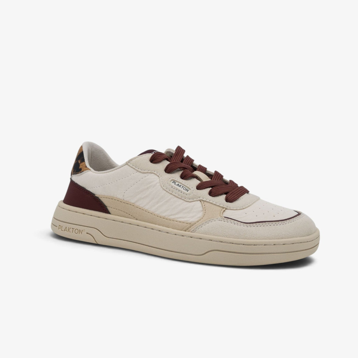 Amai Womens Barefoot Trainers Wrinkled Beige Print - top view