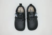 Beda Barefoot Leather Trainers School Shoes – Just Black