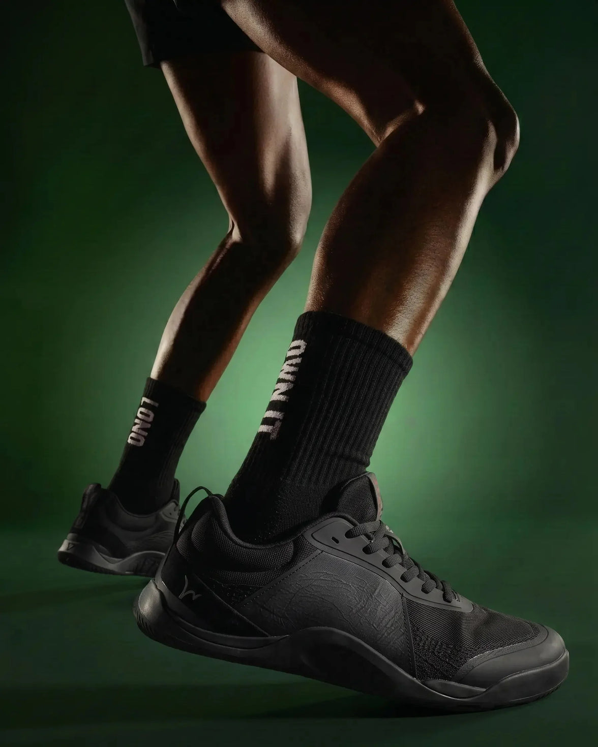 LONO HYPE, Matte Black, on-foot lifestyle photograph