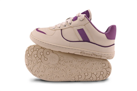 PaperKrane Plum Retro Lows barefoot trainers by PaperKrane