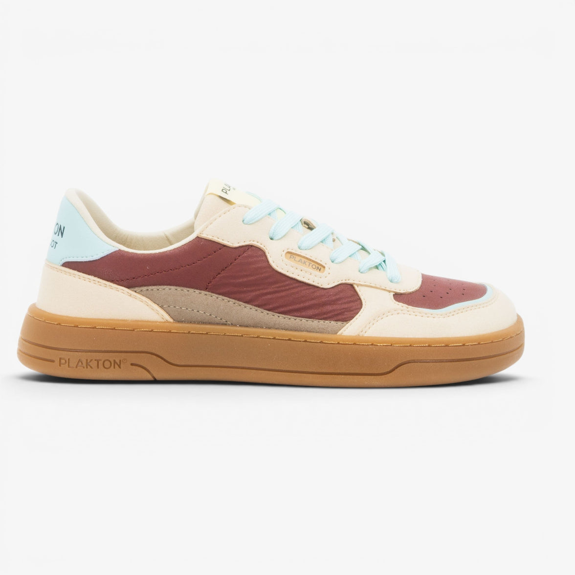 Amai Womens Barefoot Trainers - Wrinkled Burgundy/Blue