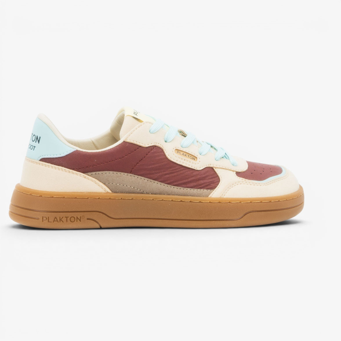 Amai Womens Barefoot Trainers - Wrinkled Burgundy/Blue