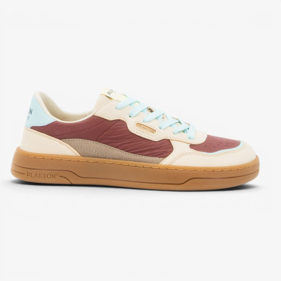 Amai Womens Barefoot Trainers - Wrinkled Burgundy/Blue