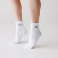 Aira Basics white crew sock for barefoot footwear by Aira