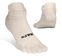 Maro Organic Cotton No Show Toe Socks