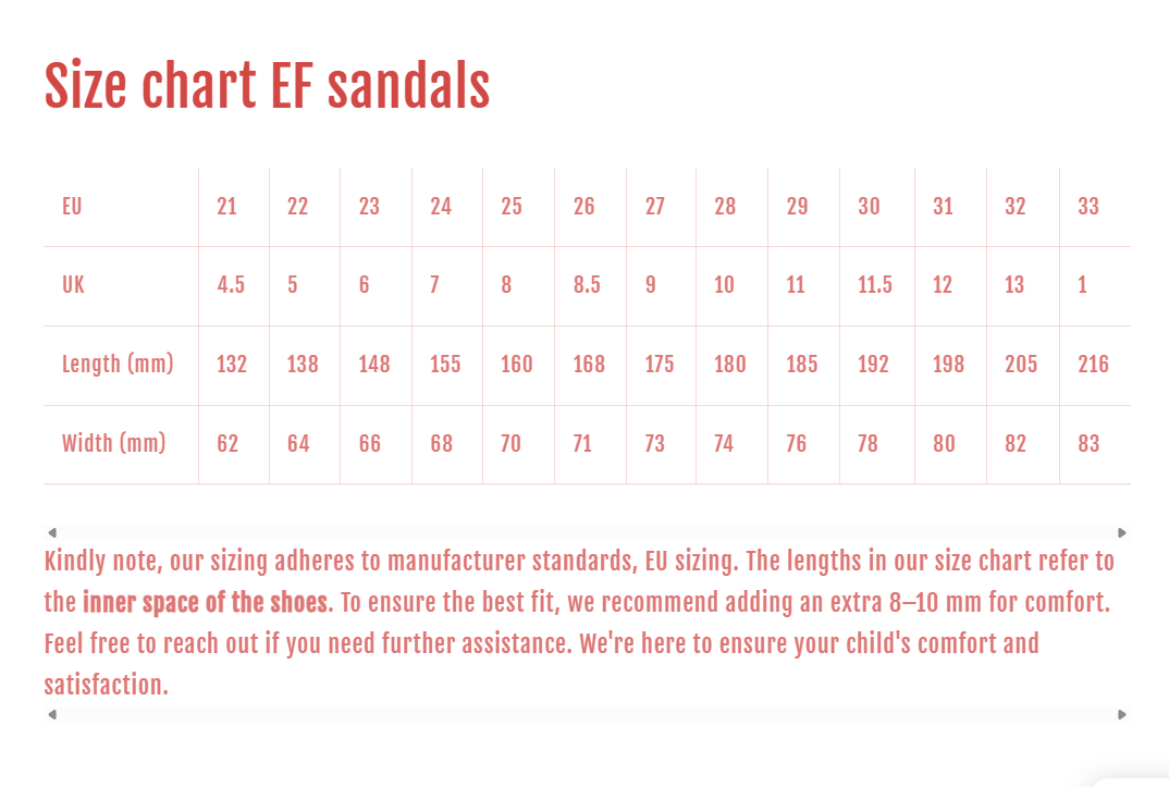 EF Barefoot Sandals