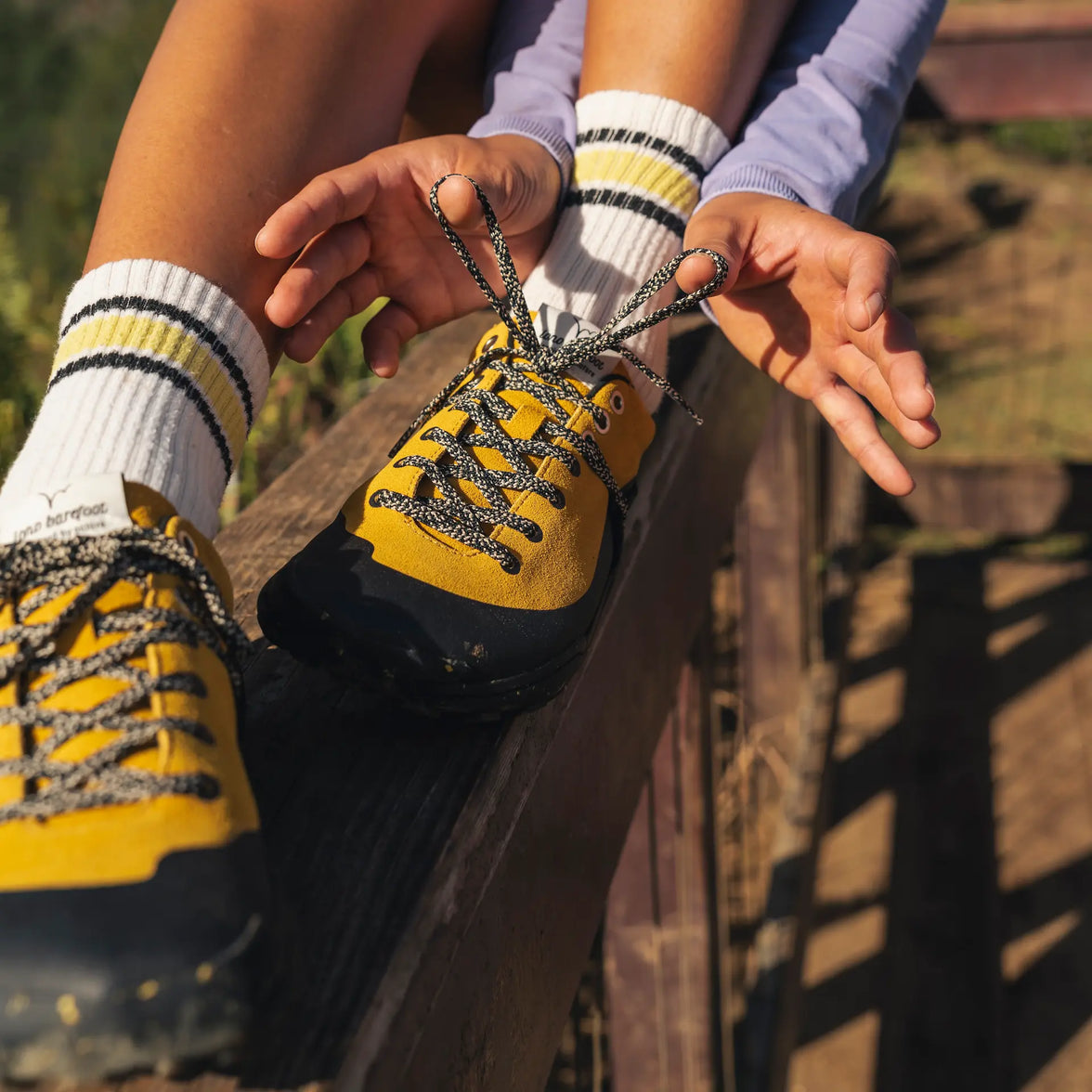 LONO WILD, Mustard, on-foot lifestyle photograph