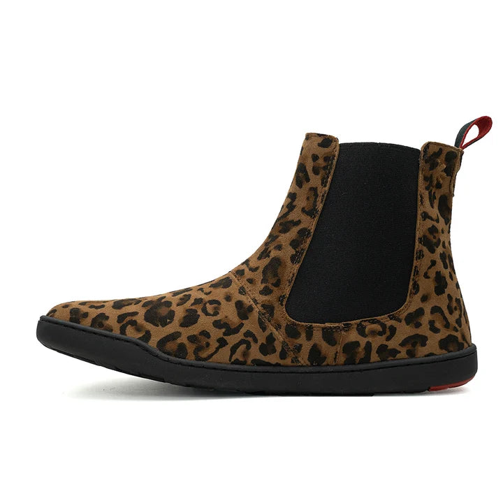 BLSN-300W Women's Leo Barefoot Chelsea Boot - Inner side view showing elastic gusset
