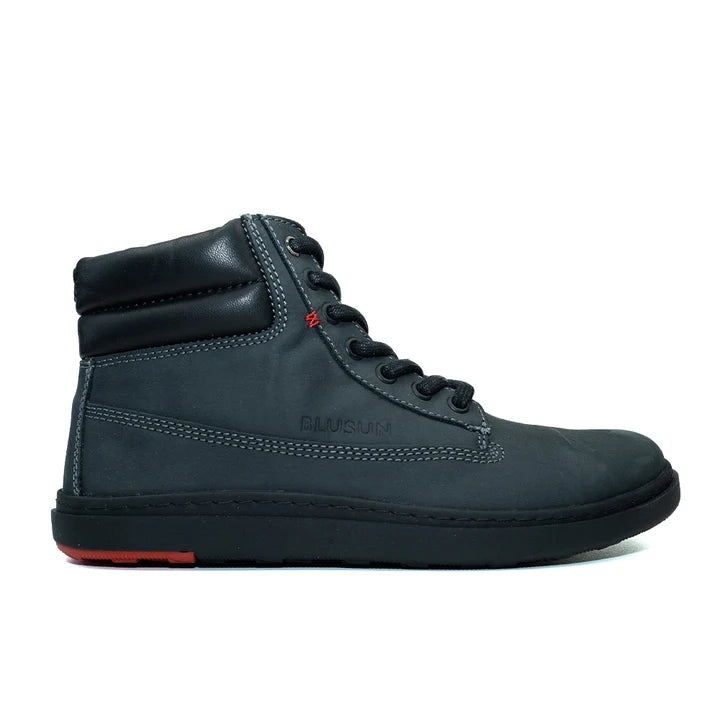 BLUSUN 021W Nubuck Smooth Leather Boot Anthracite