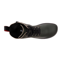 BLSN-040W Pine Green Barefoot Boot top view highlighting wide anatomical toe box