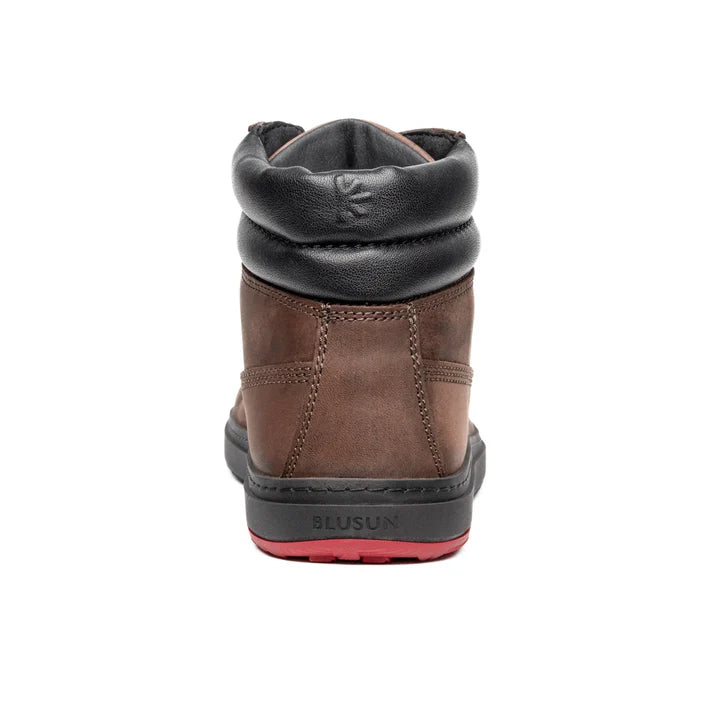 BLUSUN 021W Nubuck Smooth Leather Brown Boot