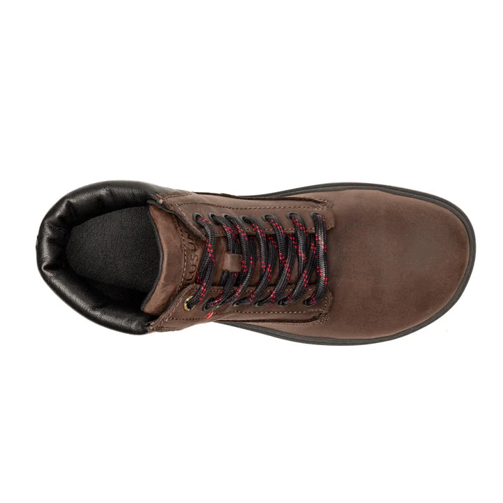 BLUSUN 021W Nubuck Smooth Leather Brown Boot