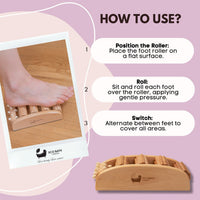 Eco Bath London reflexology foot roller, base view