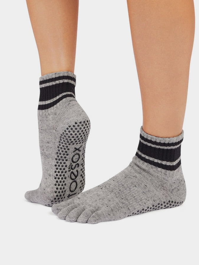 ToeSox Melody full toe yoga socks - angle view 2