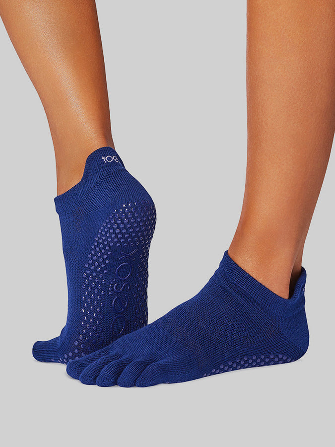 ToeSox low rise full toe yoga grip socks - colour comparison