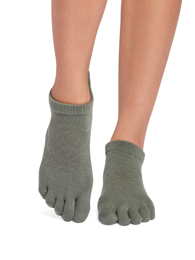 ToeSox low rise full toe yoga grip socks - additional view 3