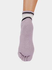ToeSox Melody full toe yoga socks - angle view 1