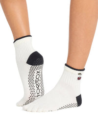 ToeSox Melody full toe yoga socks - lifestyle view 2