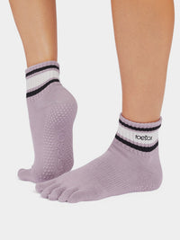 ToeSox Melody full toe yoga socks - lifestyle view 1
