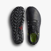 Vivobarefoot Magna Forest ESC Obsidian/Lime women's barefoot hiking shoe, front view
