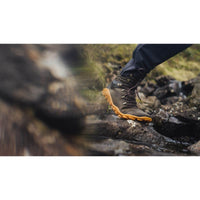 Vivobarefoot Tracker Forest ESC Bracken women's barefoot hiking boot, back view