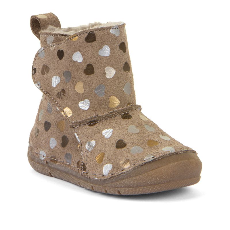 Froddo Paix Up Winter Barefoot Boots Hearts
