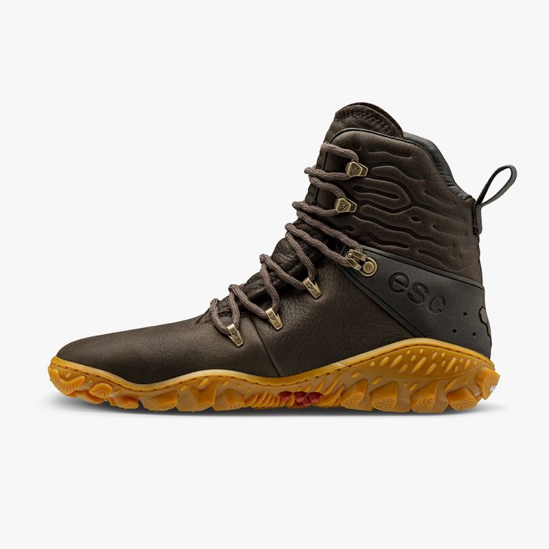 Vivobarefoot Tracker Forest ESC Bracken women's barefoot hiking boot, side profile