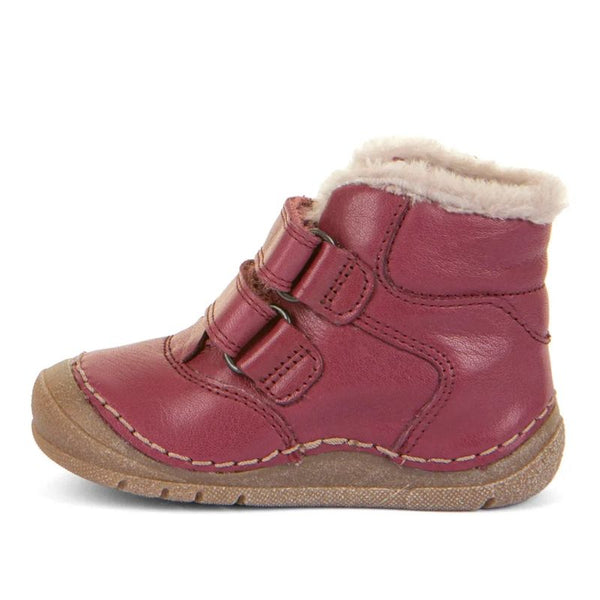 Froddo Barefoot Kids Winter Ankle Boots Berry