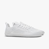 Vivobarefoot Primus Lite Knit Bright White women's barefoot trainer, sole view