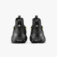 Vivobarefoot Magna Forest ESC Obsidian/Lime women's barefoot hiking shoe, angled view