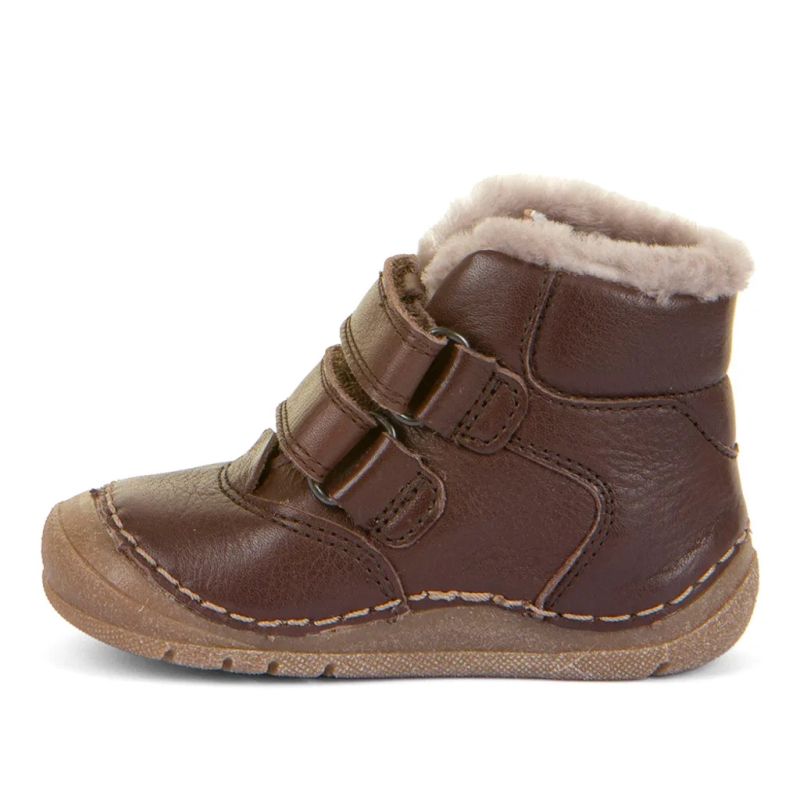 Froddo Barefoot Kids Winter Boots Paix Up Dark Brown