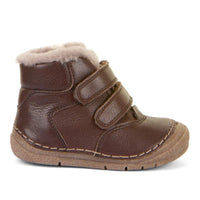 Froddo Barefoot Kids Winter Boots Paix Up Dark Brown
