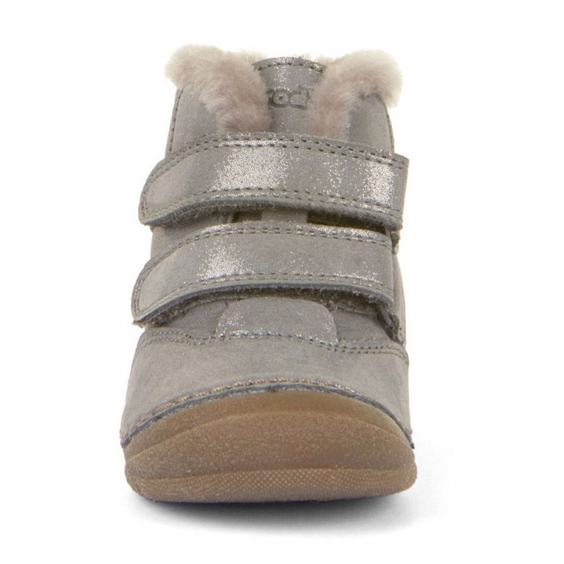 Froddo Barefoot Kids Ankle Boots Paix Up Silver