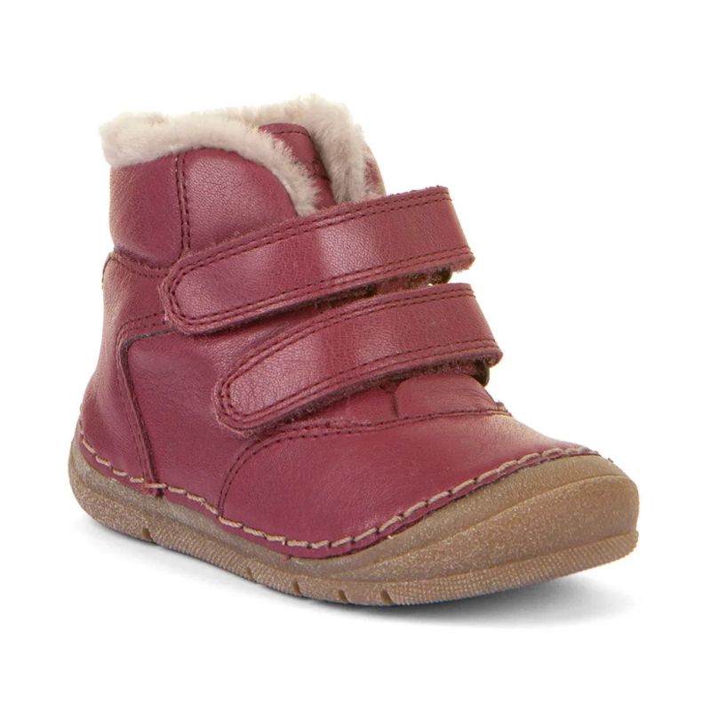 Froddo Barefoot Kids Winter Ankle Boots Berry