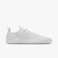 Vivobarefoot Primus Lite Knit Bright White women's barefoot trainer, main view