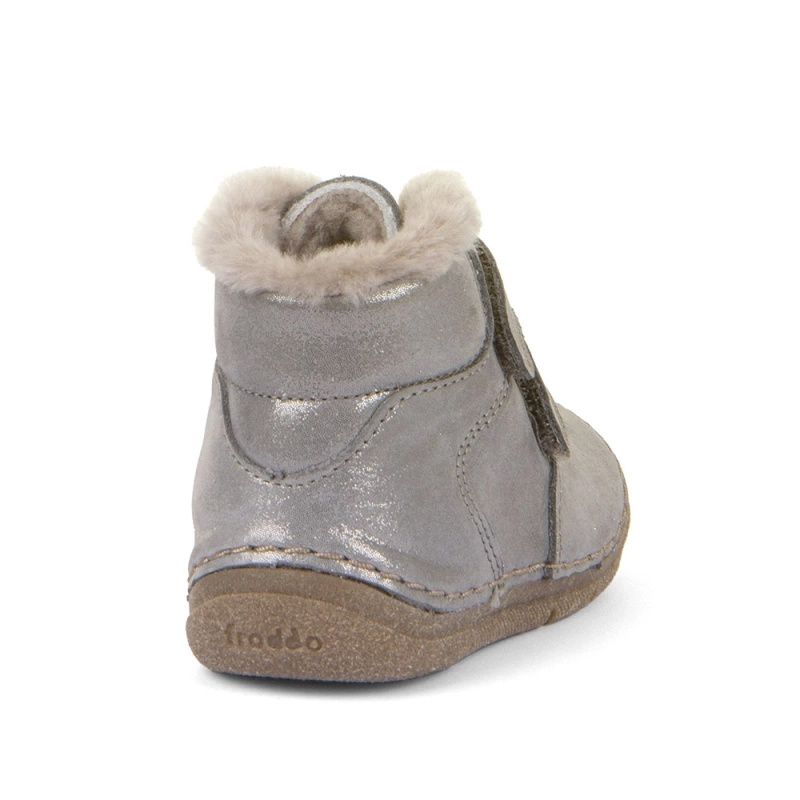 Froddo Barefoot Kids Ankle Boots Paix Up Silver